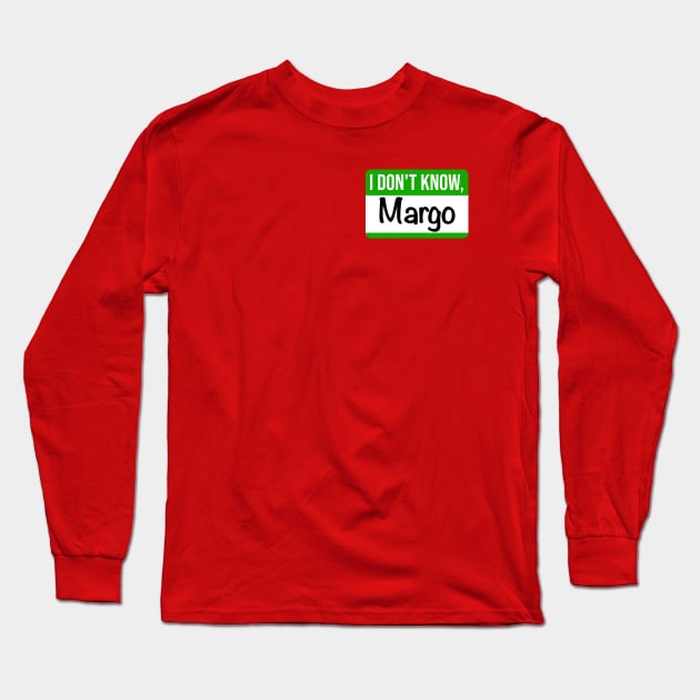 Christmas Vacation Todd and Margo Name Tag Long Sleeve T-Shirt by darklordpug